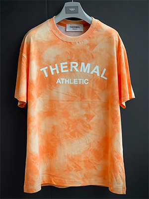 [THERMAL] 002 워터 프린트 티셔츠 ( ORANGE )