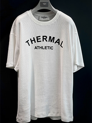 [THERMAL] 001 와플 라운드넥 티셔츠 ( WHITE )