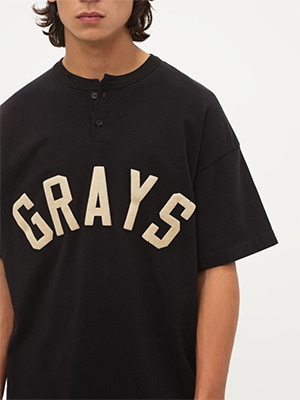 FG GRAYS 헨리넥 티셔츠 ( BLACK )